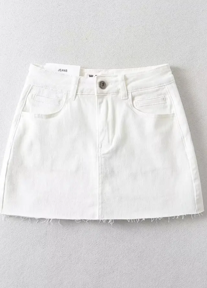 ShapeU™ Denim Mini Skirt