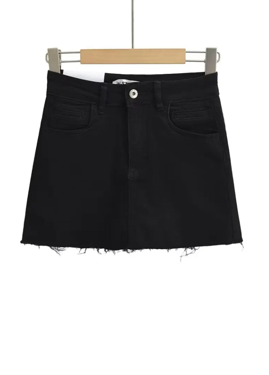 ShapeU™ Denim Mini Skirt