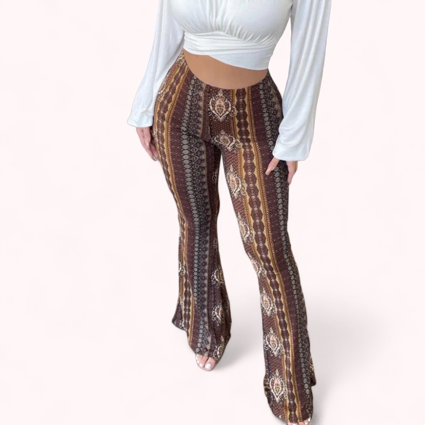 ShapeU™ Lifting Boho Flare Pants